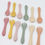 Thumbnail: Baby Food Grade Complementary Food Training Silicone Spoon Fork Sets