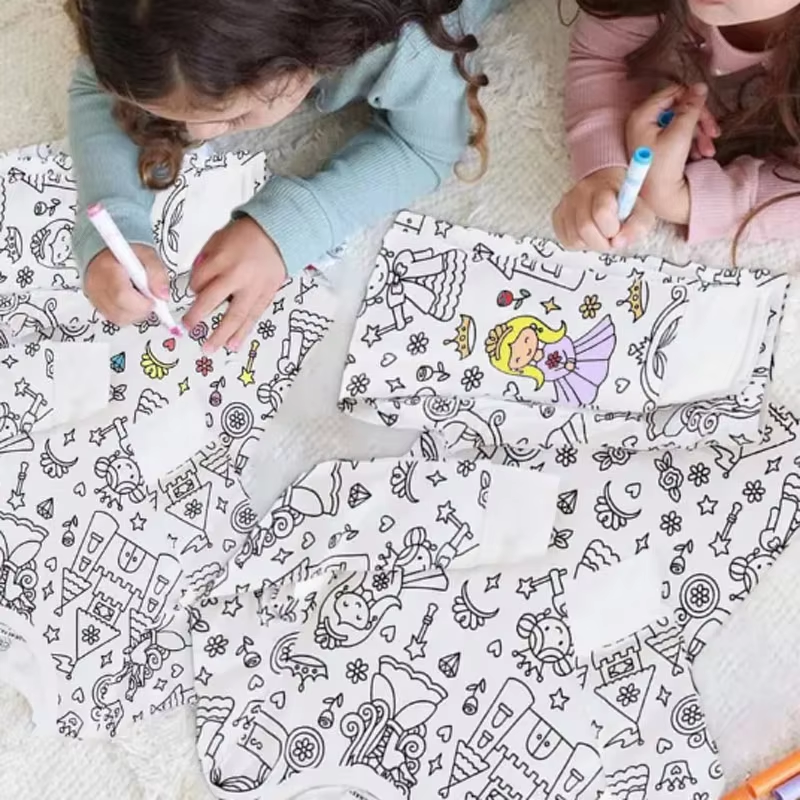 Thumbnail: Color Your Own Pajamas  Kids Art 
