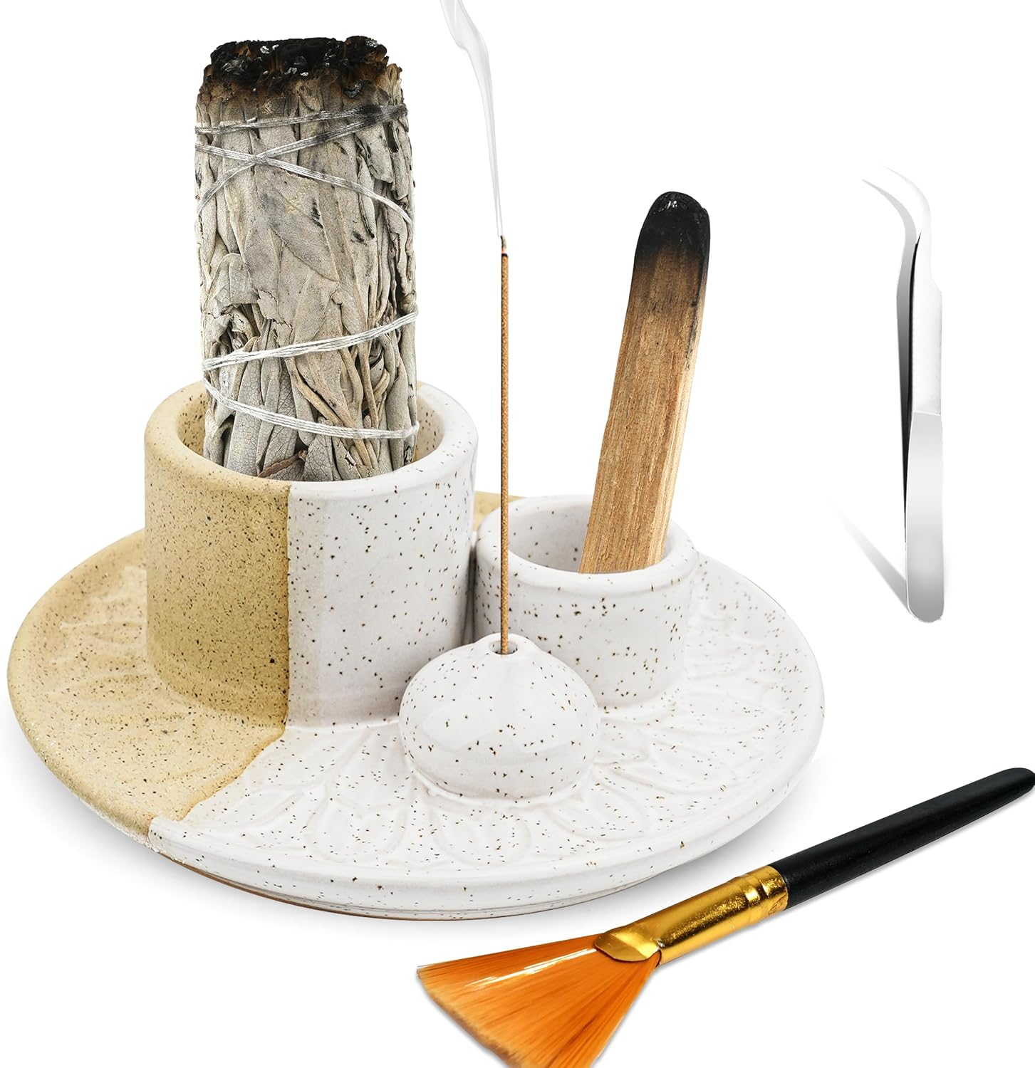 4 in 1 Incense, Palo Santo, and Sage Holder