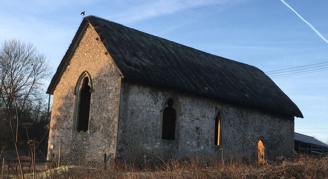 St Martins chapel. Chisbury