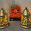 Thumbnail: Hanuman Figurine Red and Gold Resin Statue Home Décor