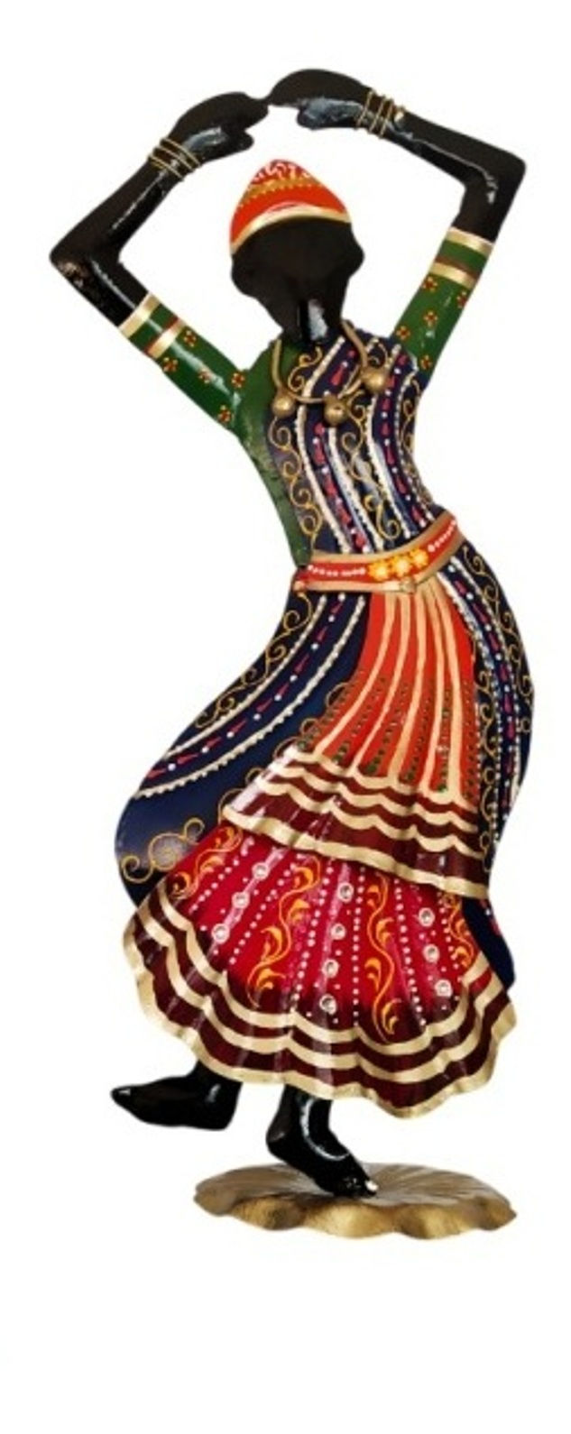 Thumbnail: Kathak Dancers Metal Table Decor Dolls