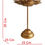 Thumbnail: Tealight Candle Holder Stands Gold Finish Decorative Floral Design