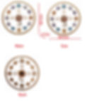 Modern Wall Clock Gold Metal Frame Decorative Roman Numerals Size LWH 3x50x50 Cm