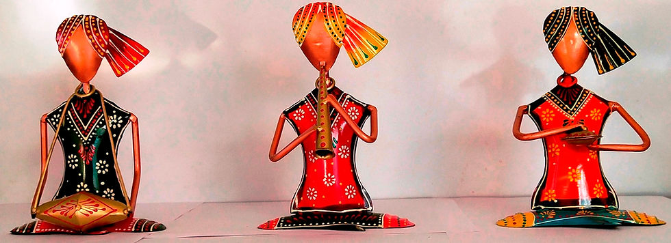 Thumbnail: Girls Sitting Musician Small Showpiece Table Decor