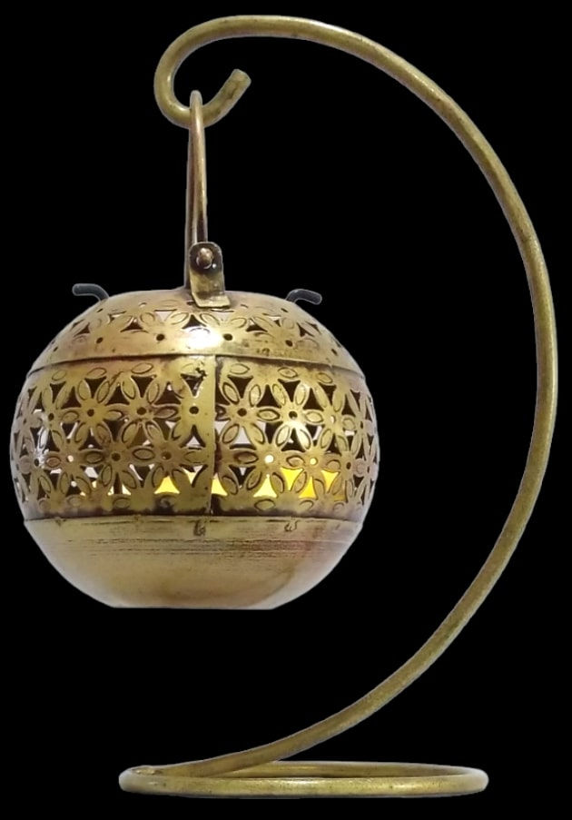 थंबनेल: Round Bowl Candle Holder With Arch Stand