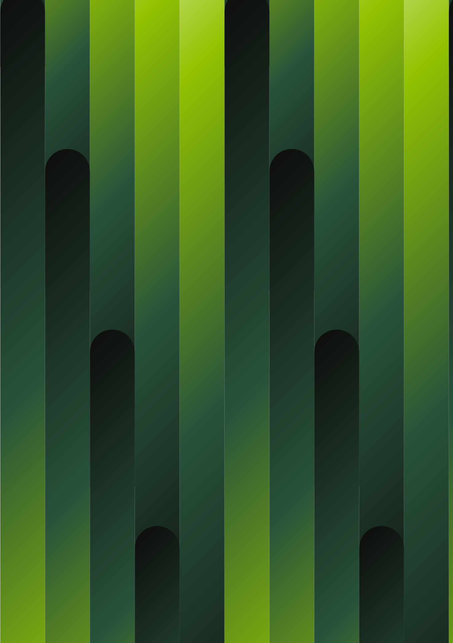 Green vertical bars background. Abstract design with varying shades of green.