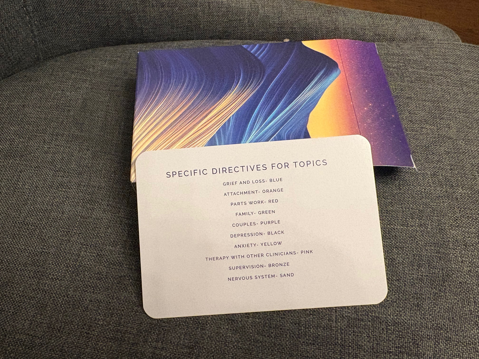 Specialized Sand Tray Directive Cards
