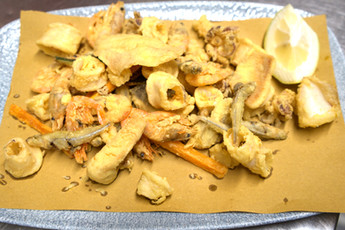 Piatti di pesce del Ristorante Al Veliero a Gardone Riviera.
