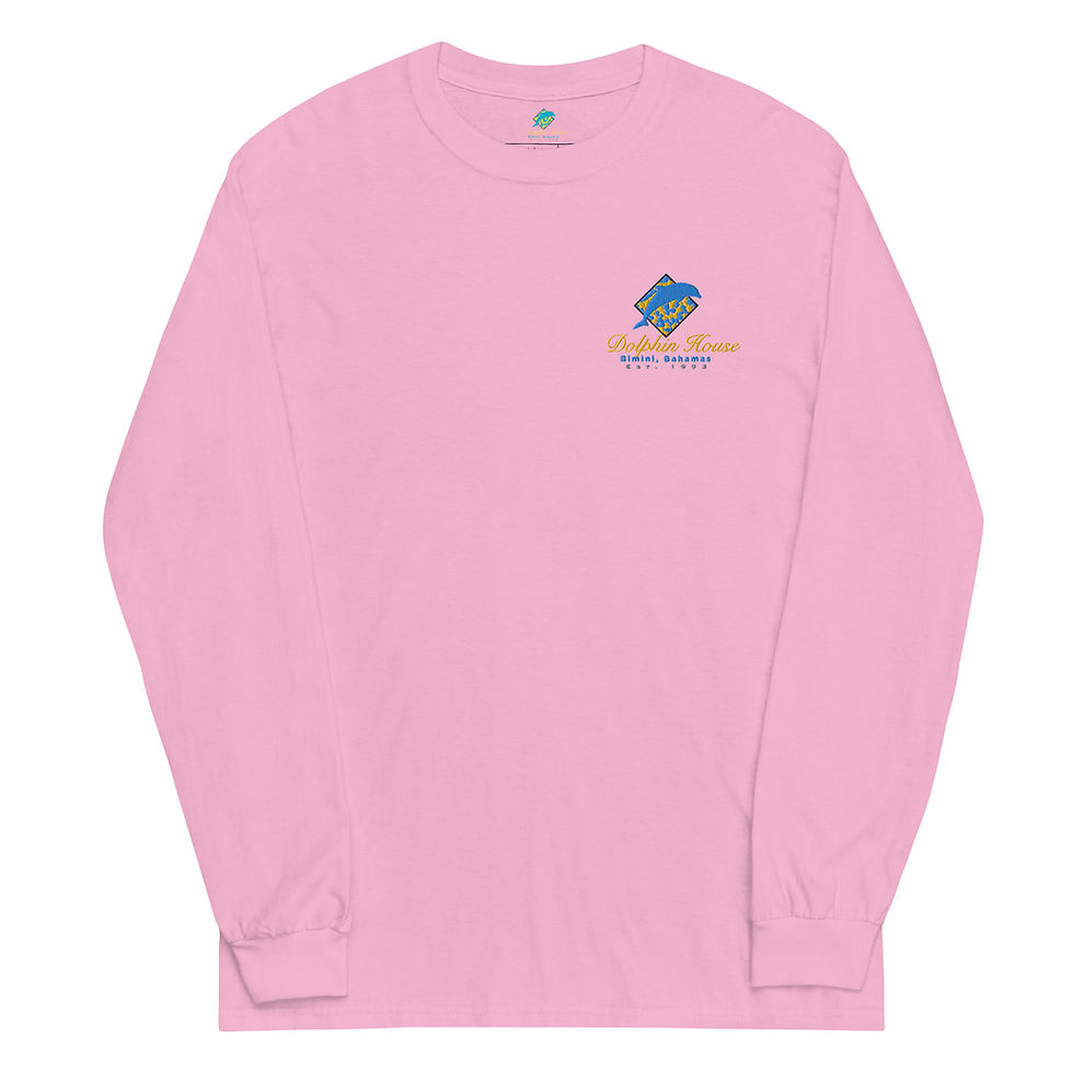Thumbnail: Men’s Long Sleeve Dolphin House Embroidered Logo Shirt