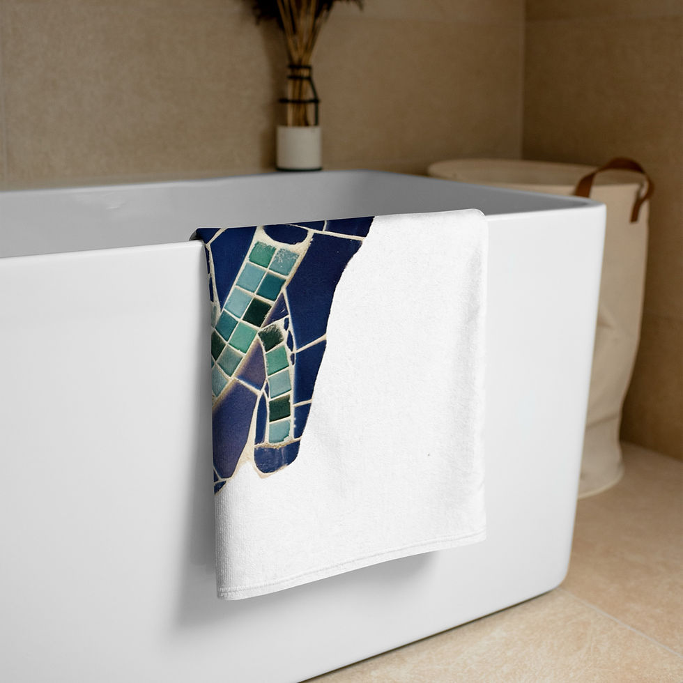 Thumbnail: Mosaic Dolphin Art Towel