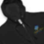 Thumbnail: Unisex fleece zip up hoodie with Embroidered Dolphin House logo