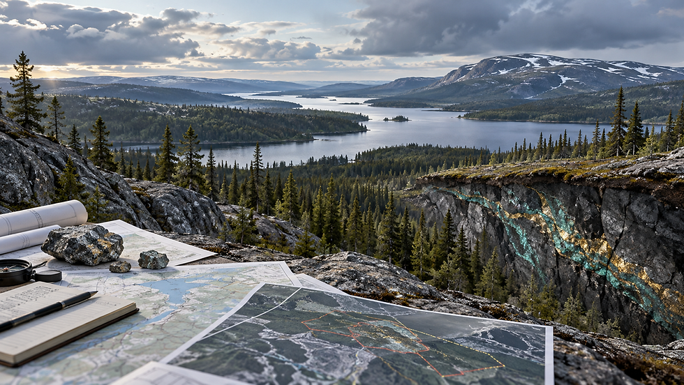 Original contextual illustration of a proposed northern Quebec rare-earth development landscape