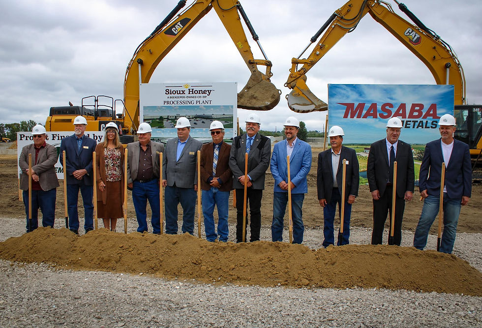 Sioux Honey Association Co-Op groundbreaking for its Sioux City processing expansion