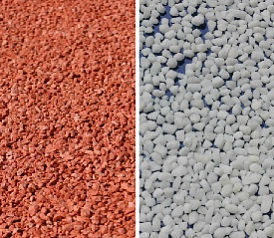 Granular potash produced by Belaruskali, representing Belarusian fertilizer exports