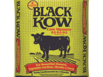 Black Kow composted cow manure product bag
