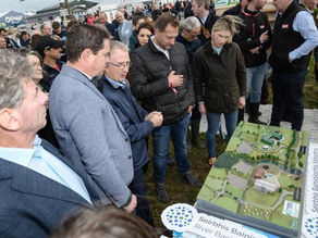 Farmers and officials at the 2026 National Ploughing Championships in Ireland