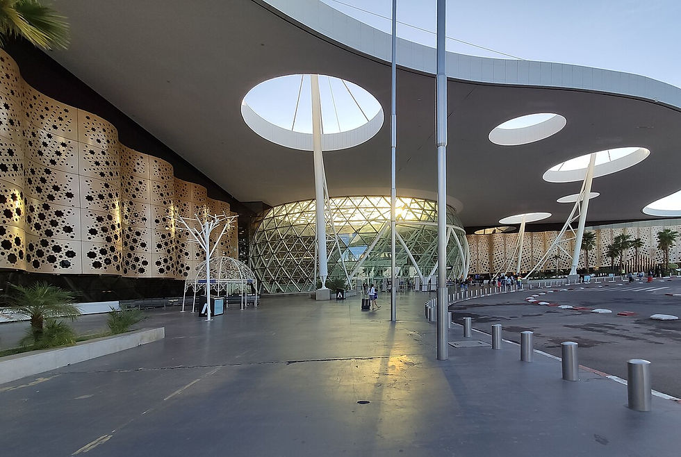 Main entrance of Marrakech Menara Airport