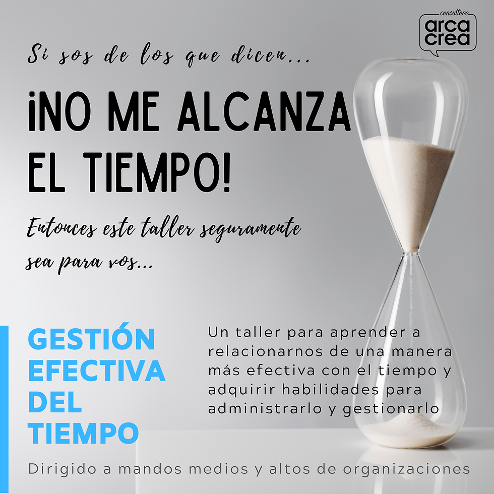 Taller: Gestión efectiva del Tiempo