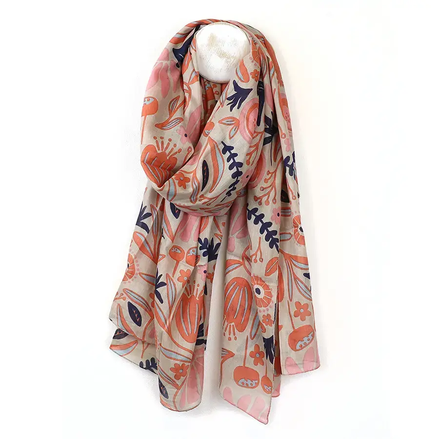 Pale Coral Scarf