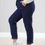 Thumbnail: Navy  Plain Magic Pants