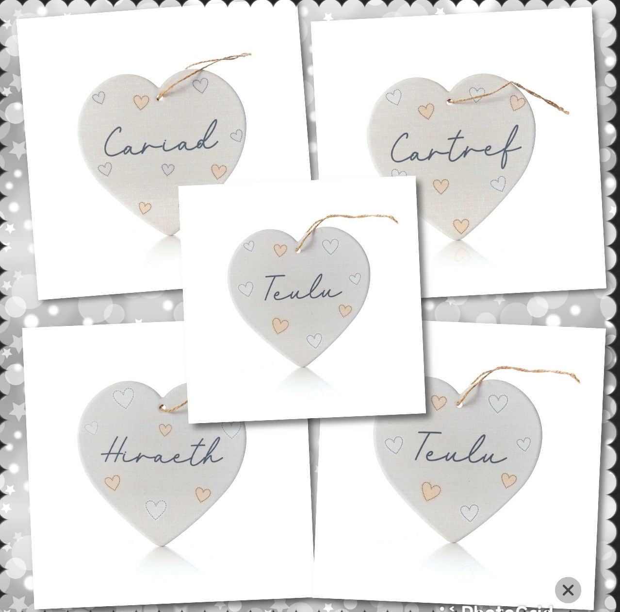  Ceramic Heart Hanger