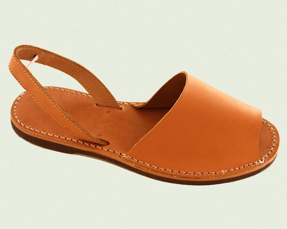 Μικρογραφία: Χειροποίητο Δερμάτινο Σανδάλι Νο 8