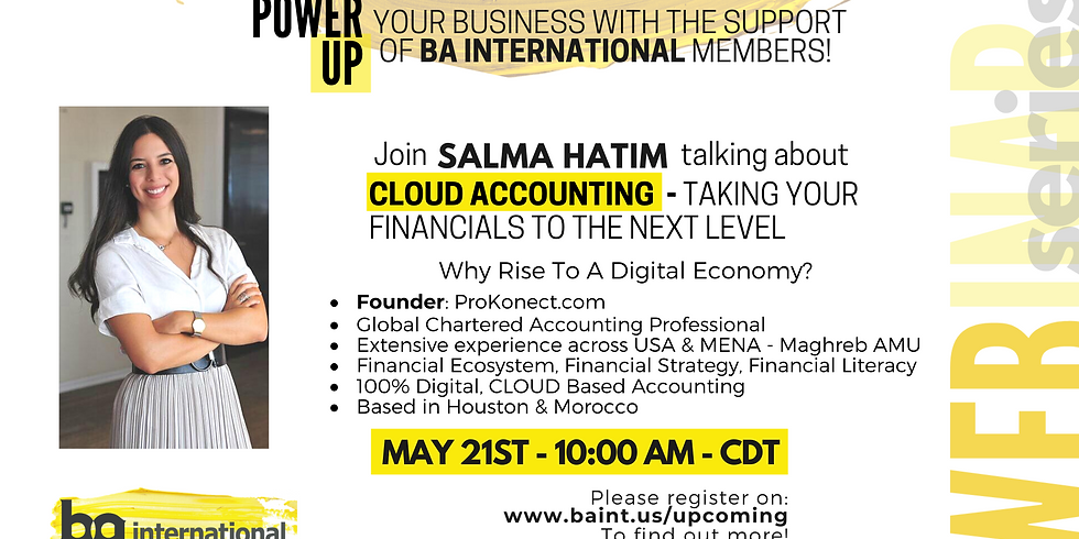 CLOUD ACCOUNTING - Taking your financials to the next level