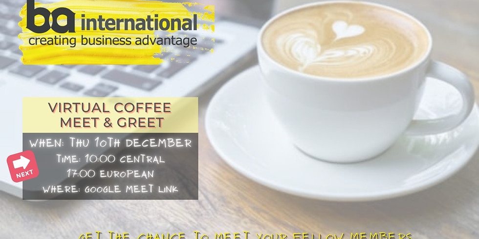 VIRTUAL COFFEE 10th DECEMBER 2020