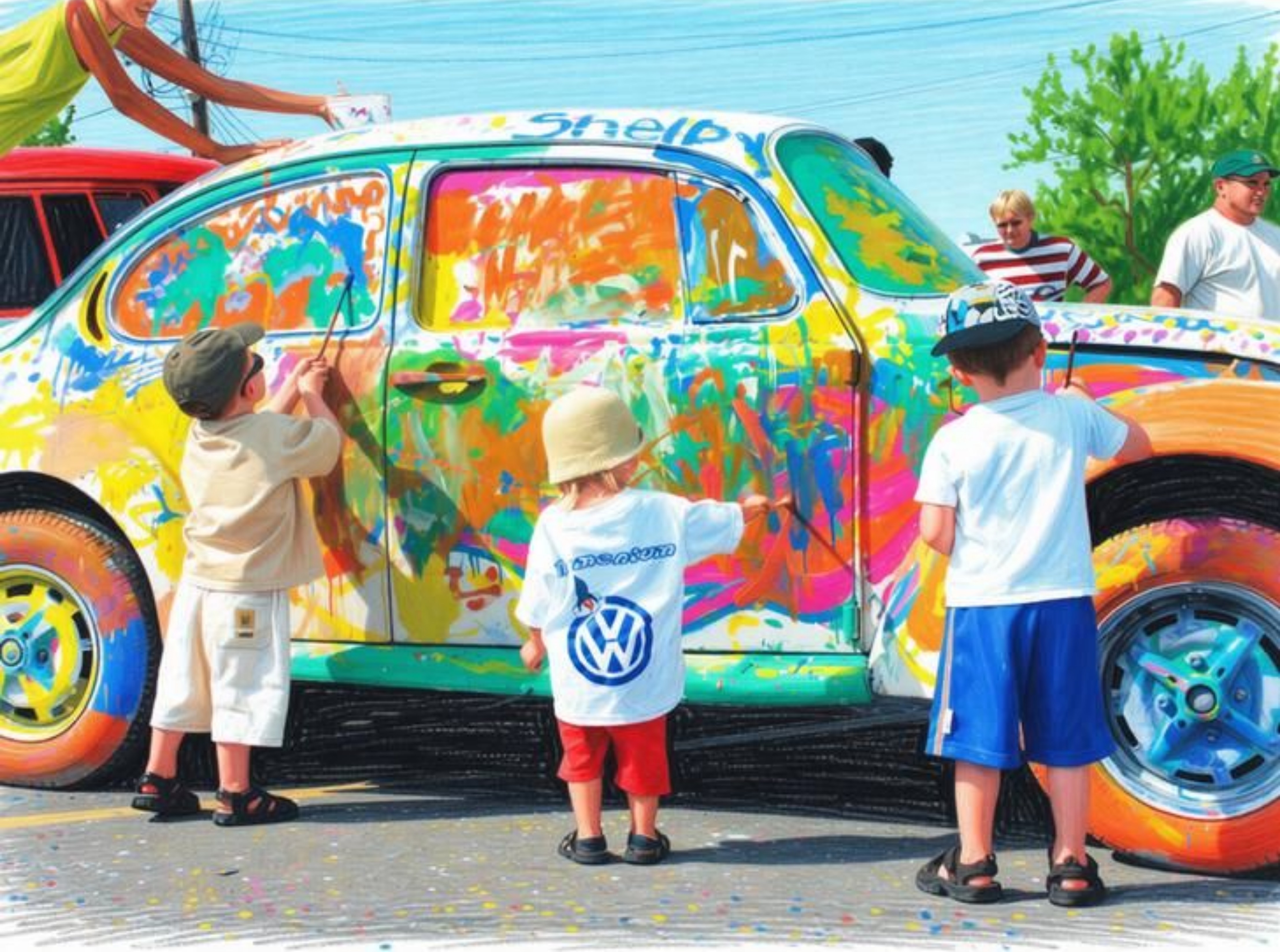 EVVA VW Paint a Beetle Puzzle