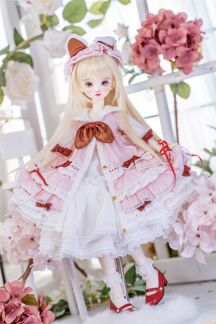 Thumbnail: 「Sasato」Rose Tea Maiden (MDD/MSD/Chubby l 1/4) BJD Outfit Only
