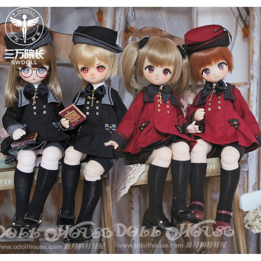 「BlueMoon」 Star Academy (MDD/MSD/ Chubby l 1/4) BJD Outfit Only