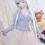 Thumbnail: 「BlueMoon」Emerald Sweater + Gauze Skirt (1/3, SD/ DD/ SDGR) BJD Outfit Only