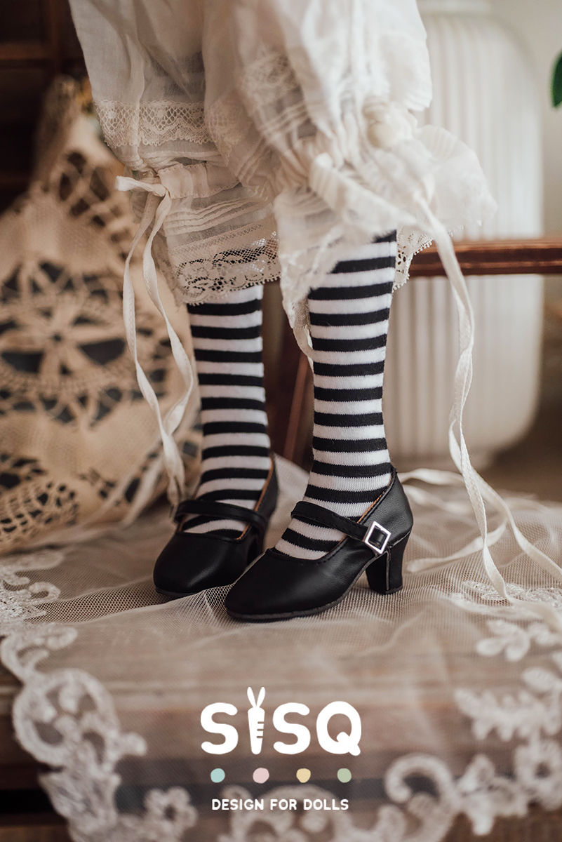 Thumbnail: 「S&G」Retro Square-Head Heels  (Blythe/YOSD/MDD/MSD/Chubby/SDGR/DD)
