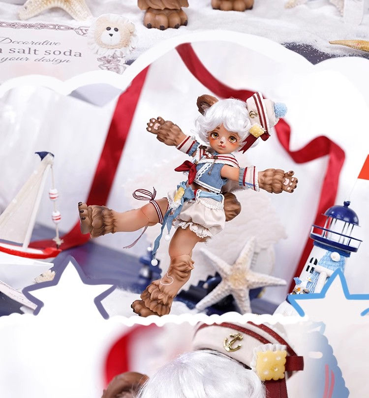 Thumbnail: 「MiloDoll」PuPu  (Chubby 1/6) BJD Doll/ FULL SET Dolls Only