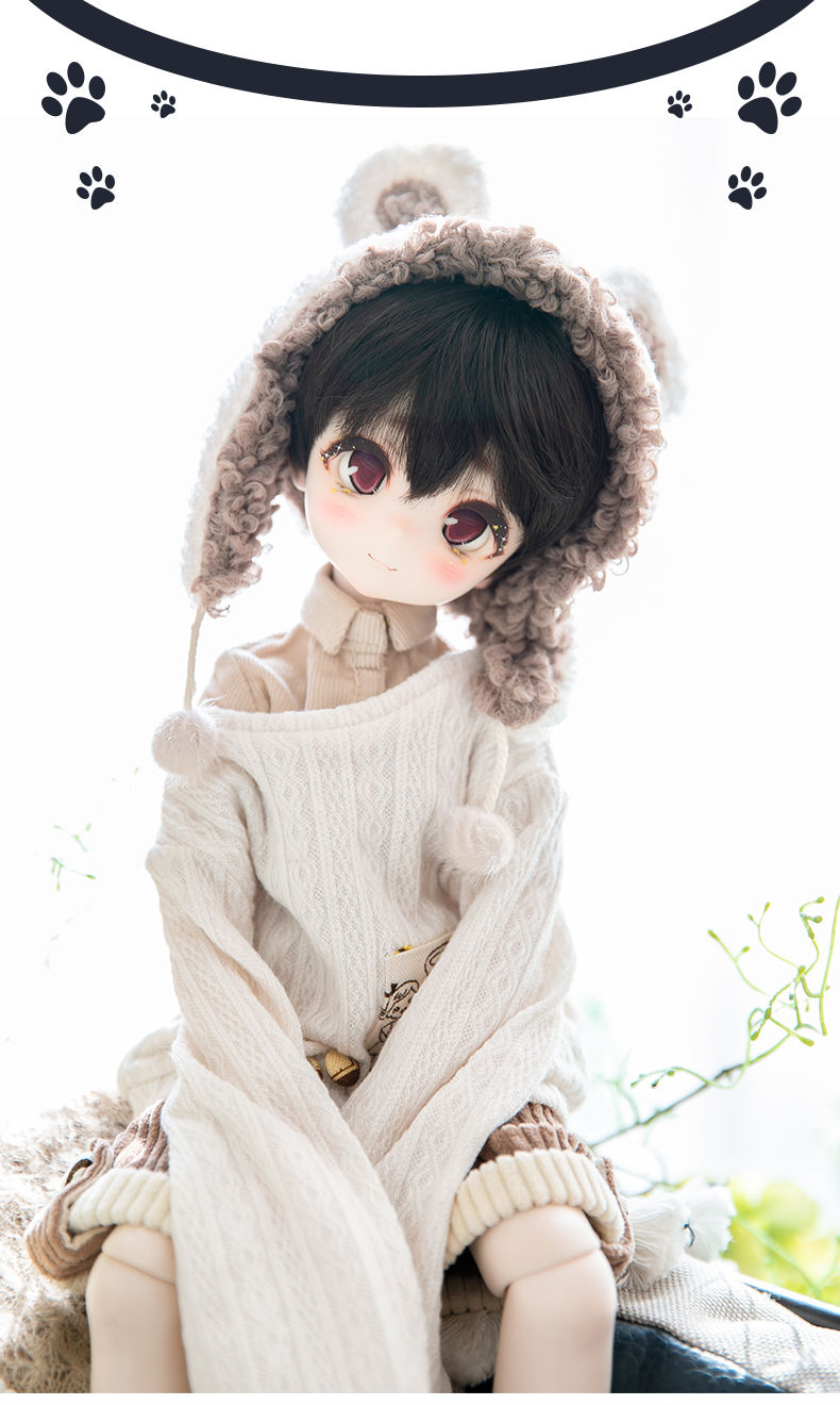 Thumbnail: 「Neko」DogEgg BJD Doll Head only ELF VER (1/4 l Chubby)