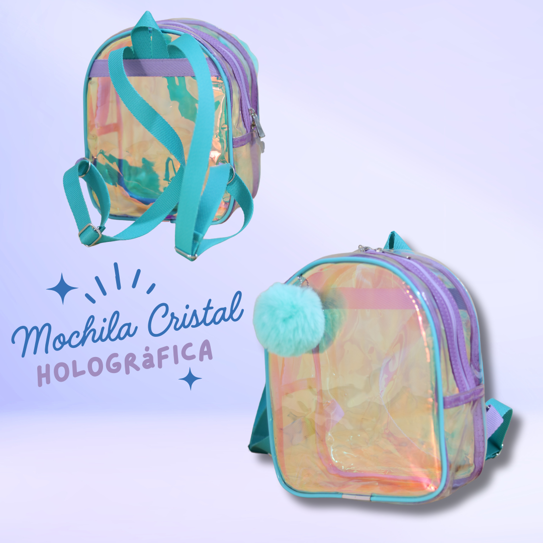 Mochila Cristal Holográfica