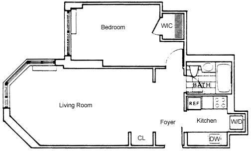 201 West 72nd St #19E Floorplan