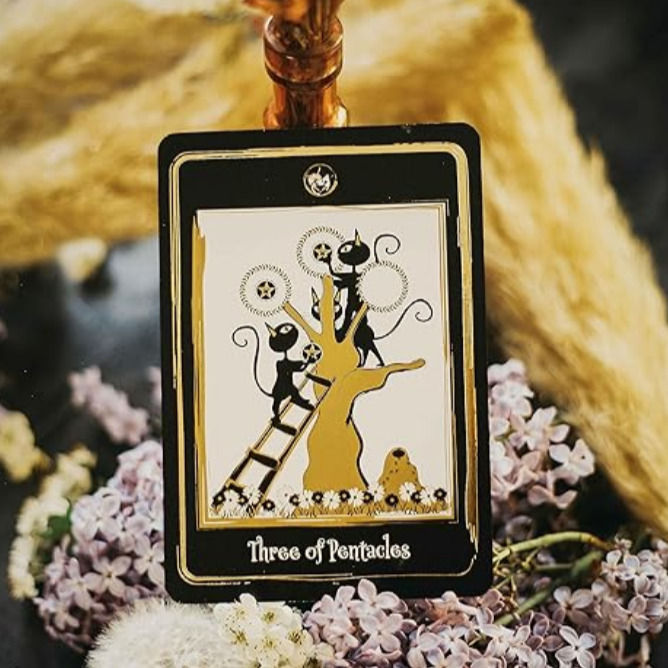 Thumbnail: Golden Black Cat Tarot