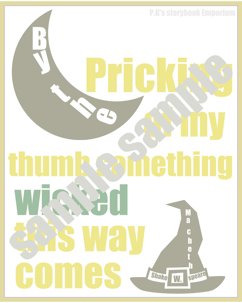 With the pricking of my thumb,something Shakespeare this way comes-Digital Image