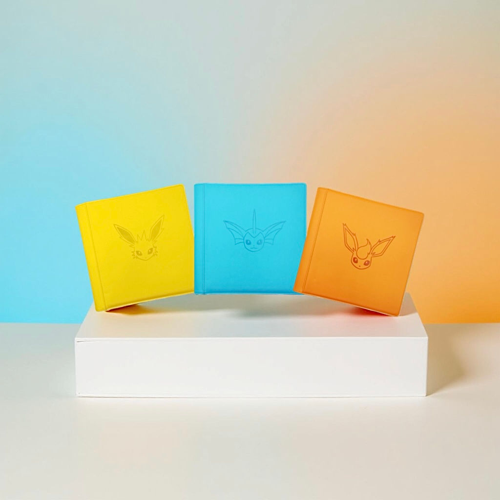 Pokémon Officially Licensed Nintendo Vaporeon Jolteon Flareon Binders Trio