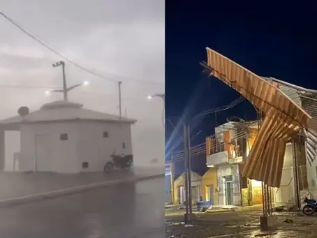 Jacobina sofre com vendaval com destruição e prejuízos