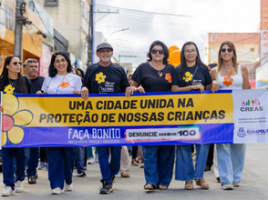 Eunápolis une forças em caminhada de combate ao abuso e à exploração sexual de crianças e adolescentes