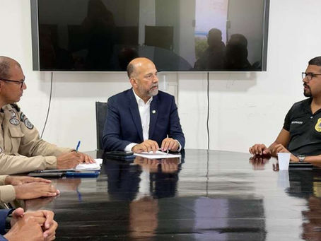Prefeito de Eunápolis se reúne com forças de segurança para discutir atuação no município