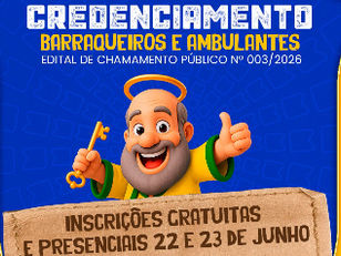 Pedrão 2026: Prefeitura abre dia 22 inscrições para barraqueiros e ambulantes atuarem no circuito da festa