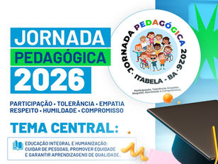 Itabela| Prefeitura promove Jornada Pedagógica 2026 no dia 03 de março