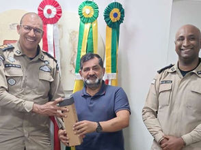 Comandante do 28º BPM faz visita institucional à Câmara Municipal de Eunápolis