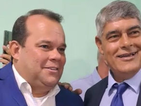 Geraldo Junior chega a Cabrália e abre os trabalhos da 7ª Conferência Municipal de Saúde com Agnelo