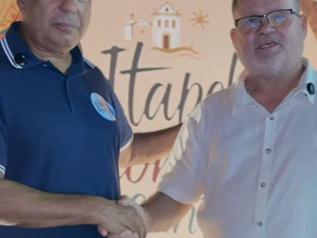 Em clima de festa Robinho é recebido pelo ex-prefeito Peba e o povo nos 68 anos de Itapebi