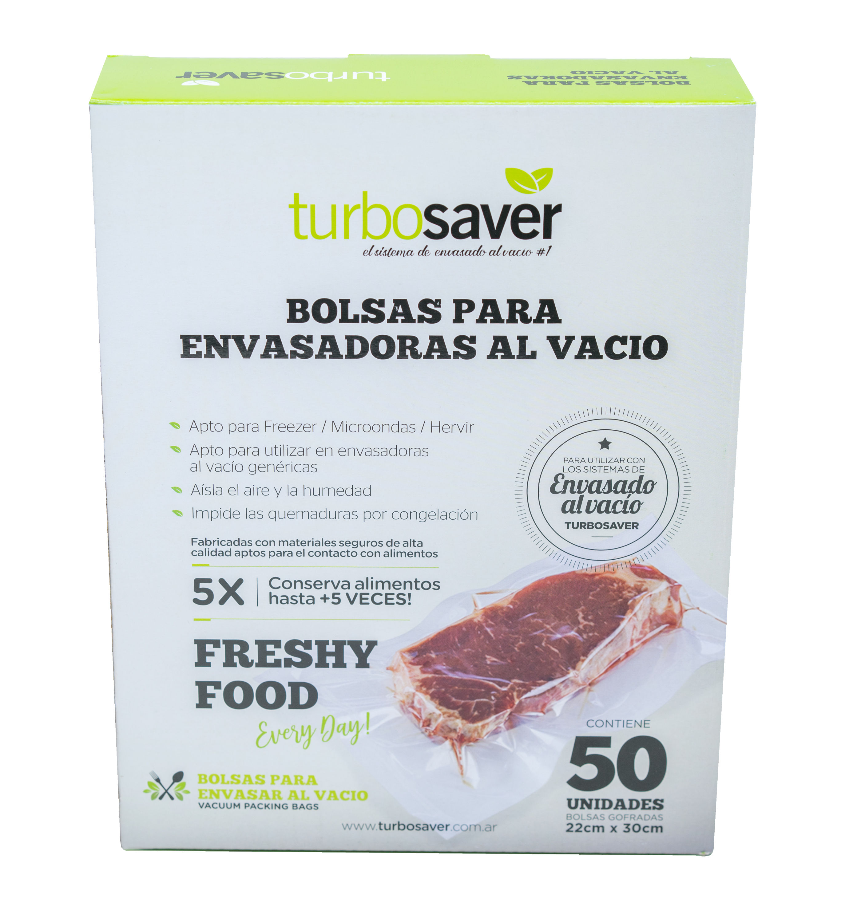 Bolsas Gofradas - 50 unidades de 22cm X 30cm